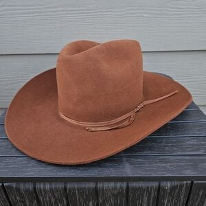 Vintage Stetson 4X Beaver Cowboy Hat Size 6 3/4 Color Brown Rancher
